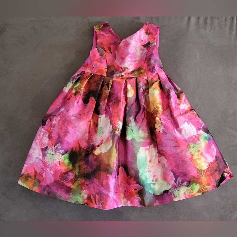 Pippa & Julie 3T Floral Formal Dress With Bow